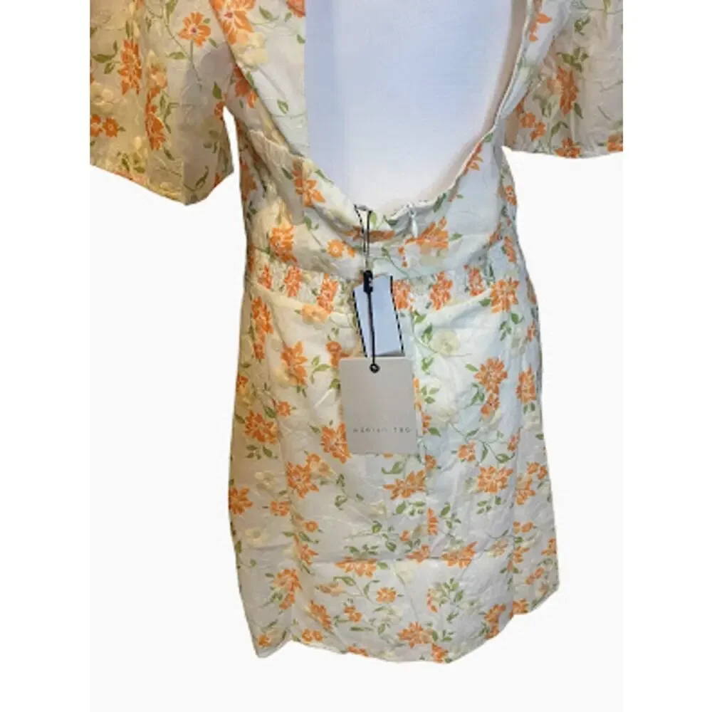 Adelyn Rae‎ Alicia Orange Floral Sheath Dress - Size Medium NWT